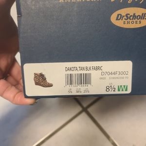Dr. Scholls animal print wedges